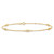 Image of 14K Yellow Gold Polished Fancy Filigree Link 9in Plus 1 in ext. Anklet