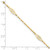 Image of 14K Yellow Gold Polished Fancy Filigree Link 9in Plus 1 in ext. Anklet