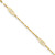 Image of 14K Yellow Gold Polished Fancy Filigree Link 9in Plus 1 in ext. Anklet
