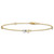 Image of 14k Two-tone Gold Polished and Diamond-cut Hearts 9in Plus 1in ext. Anklet