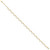 Image of 14K Yellow Gold Polished and Diamond-cut Fancy 10in Plus 1.5in ext. Anklet
