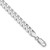 Image of Sterling Silver Rhodium-plated 7mm Beveled Curb Chain QFB180R-9