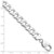 Image of Sterling Silver Rhodium-plated 9.75mm Flat Curb Chain QLB250R-9