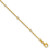Image of Sterling Silver Gold-tone Polished CZ Stations 9in Plus 1in ext Anklet