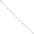 Image of Sterling Silver Rhodium-plated Polished Star 9.5in Plus 1in ext. Anklet