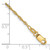 Image of 14K Yellow Gold 1.3mm Singapore Chain Anklet