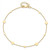 Image of 14K Yellow Gold Polished Disc w/ 1in ext. Anklet