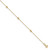 Image of 14K Yellow Gold Polished and Diamond-cut with 1in ext. Anklet