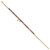 Image of Chisel Stainless Steel Polished Yellow IP-plated Amethyst and Crystal Cross 9 inch Anklet Plus 2 inch Extension
