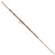 Image of Chisel Stainless Steel Polished Rose IP-plated with Crystal and Imitation Sardonyx Cross 9 inch Anklet Plus 2 inch Extension