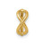 Image of 14K Yellow Gold 16 Gauge Infinity Symbol Cartilage Ring