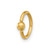 Image of 14K Yellow Gold 16 Gauge Polished Septum Cartilage Ring
