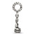 Image of Sterling Silver Reflections Antiqued Budda Dangle Bead QRS4359