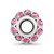 Sterling Silver Reflections Red CZ Round Bead