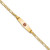 Image of 14K Yellow Gold Medical Hollow Soft Kite-shape Red Enamel Figaro ID Bracelet XM598CC-6