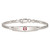 Image of Sterling Silver Rhodium-plated Childrens Medical ID Bracelet w/Figaro