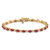 Image of 10k Yellow Gold Diamond and Ruby Bracelet BM4481-RU-010-1YA