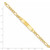 Image of 14K Yellow Gold Hollow Figaro ID Bracelet DCID108-7