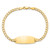 14K Yellow Gold Hollow Oval Curb ID Bracelet DCID147-8
