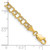 14K Yellow Gold Hollow Double Link Charm Bracelet DO540-7
