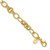 Image of 14K Yellow Gold Polished and Textured Fancy Link Bracelet SF3016-7.5