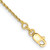 Image of 10k Yellow Gold 1.15mm Diamond-cut Machine Made Rope Chain 10K010-7