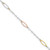 Image of 14K Tri-color Gold Oval Link Bracelet