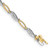 Image of 10k Two-tone Gold Diamond 7.5in Link Bracelet