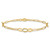 14K Yellow Gold Diamond-cut Paperclip Link 7.25in Bracelet