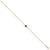 Image of 14K Yellow Gold Polished Enameled Ladybug 6.5in w/.75in ext. Bracelet