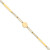 14K Yellow Gold Polished Paperclip Link with Circle and Bar 8.25in Bracelet