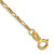 Image of 14K Yellow Gold 7 inch 1.25mm Flat Figaro with Spring Pendant Ring Pendant Bracelet Image of 14K Yellow Gold 7 inch 1.25mm Flat Figaro with Spring Pendant Ring Pendant Bracelet