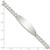 Image of Sterling Silver Curb Link ID Bracelet QID181-7.5