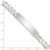 Image of Sterling Silver Curb Link ID Bracelet QID199-7.5