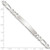Image of Sterling Silver Figaro Link ID Bracelet QID188-7.5