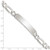 Image of Sterling Silver Figaro Link ID Bracelet QID189-7.5