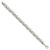 Image of Sterling Silver Polished X and O Bracelet QG3312-7
