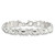 Image of Sterling Silver Polished X and O Bracelet QG3312-7
