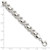 Image of Sterling Silver Polished X and O Bracelet QG3312-7