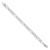 Image of Sterling Silver 7mm Pave Flat Figaro Chain QFF180-9