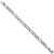 Image of Sterling Silver Antiqued 7.5mm Figaro Chain QFG200A-9