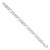 Image of Sterling Silver 9.5mm Pave Flat Figaro Chain QFF250-8