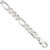 Image of Sterling Silver 9.5mm Pave Flat Figaro Chain QFF250-8