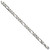 Image of Sterling Silver Antiqued 7.75mm Figaro Chain QFG220A-9