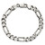 Image of Sterling Silver Antiqued 7.75mm Figaro Chain QFG220A-9