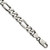 Image of Sterling Silver Antiqued 7.75mm Figaro Chain QFG220A-9