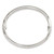 Image of Sterling Silver Polished Hinged Bangle Bracelet QB1416