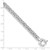 Image of Sterling Silver Polished Byzantine Link Bracelet QG4990-7.5