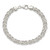 Image of Sterling Silver Polished Byzantine Link Bracelet QG5963-7.5