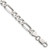 Image of Sterling Silver Rhodium-plated 6.5mm Figaro Chain QFG180R-8